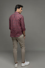 Cotton/linen Yarn Dyed Shirt
