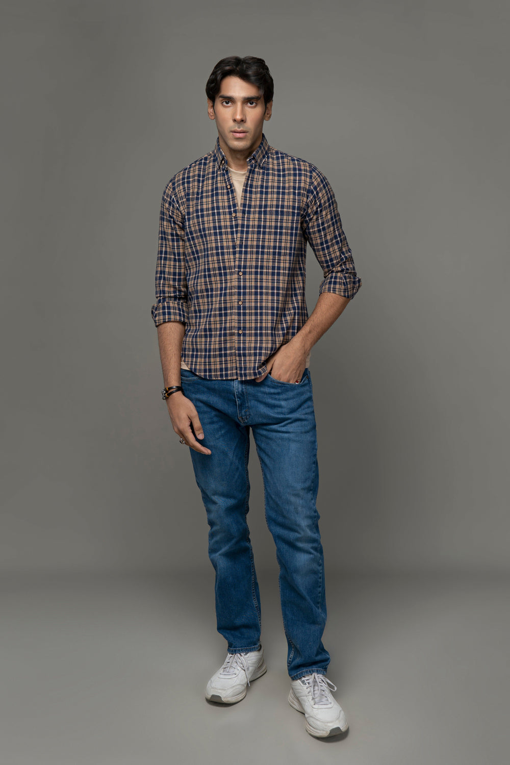 Cotton/linen Y/d Shirt