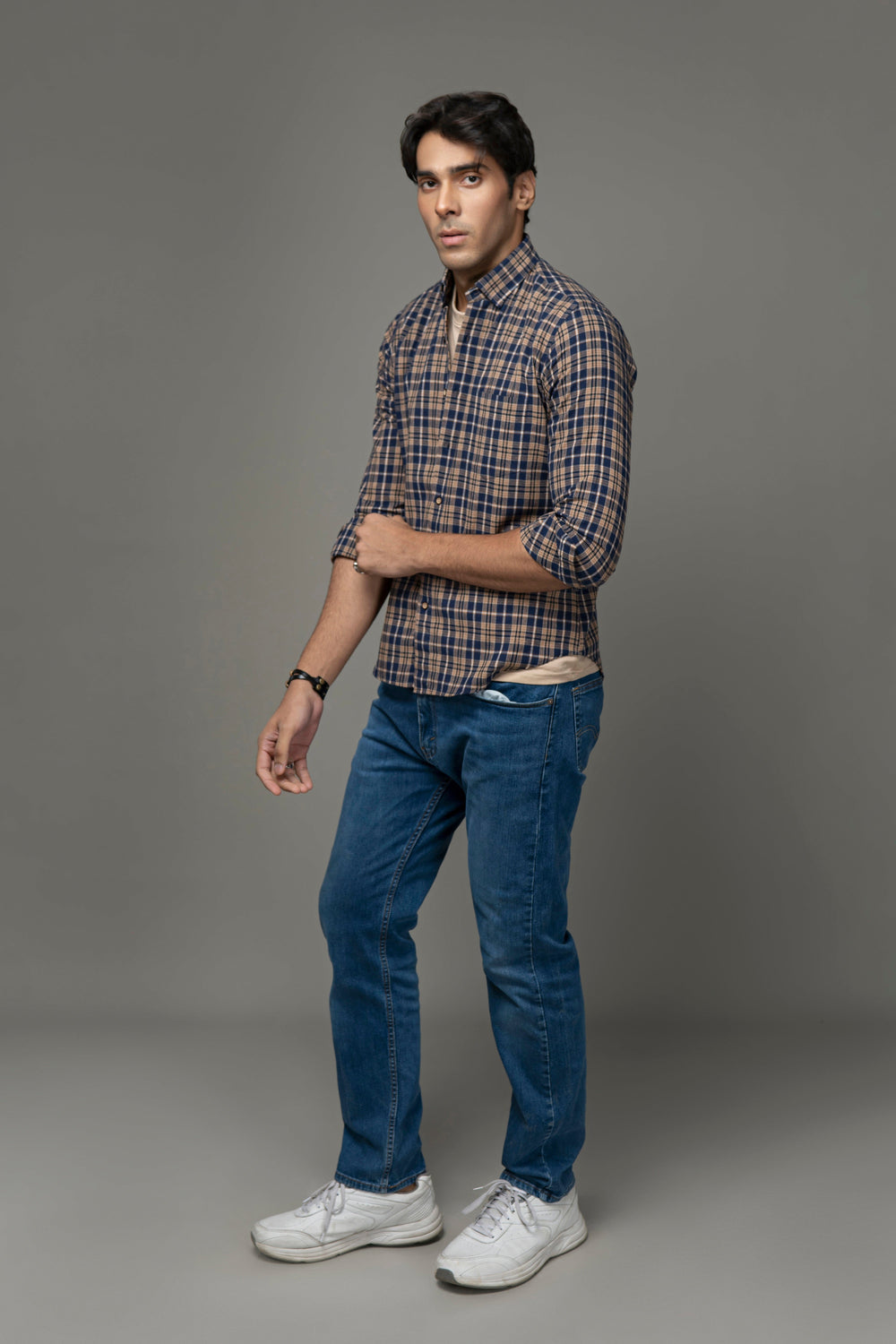 Cotton/linen Y/d Shirt
