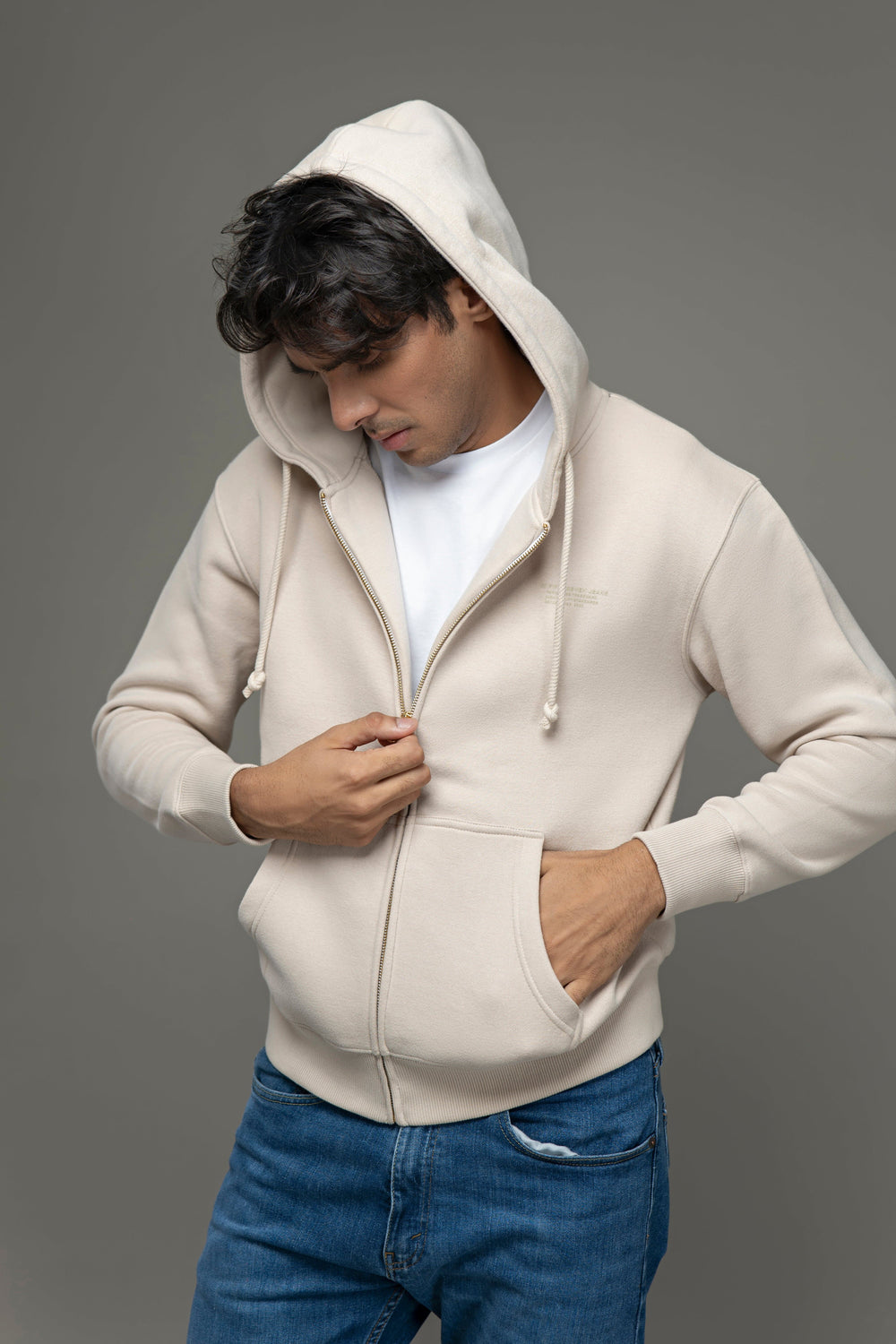 Heavy Zip Front Hoodie