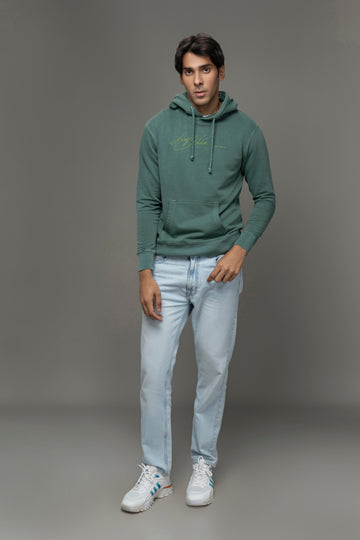 Pullover Cotton Blend Hoodie