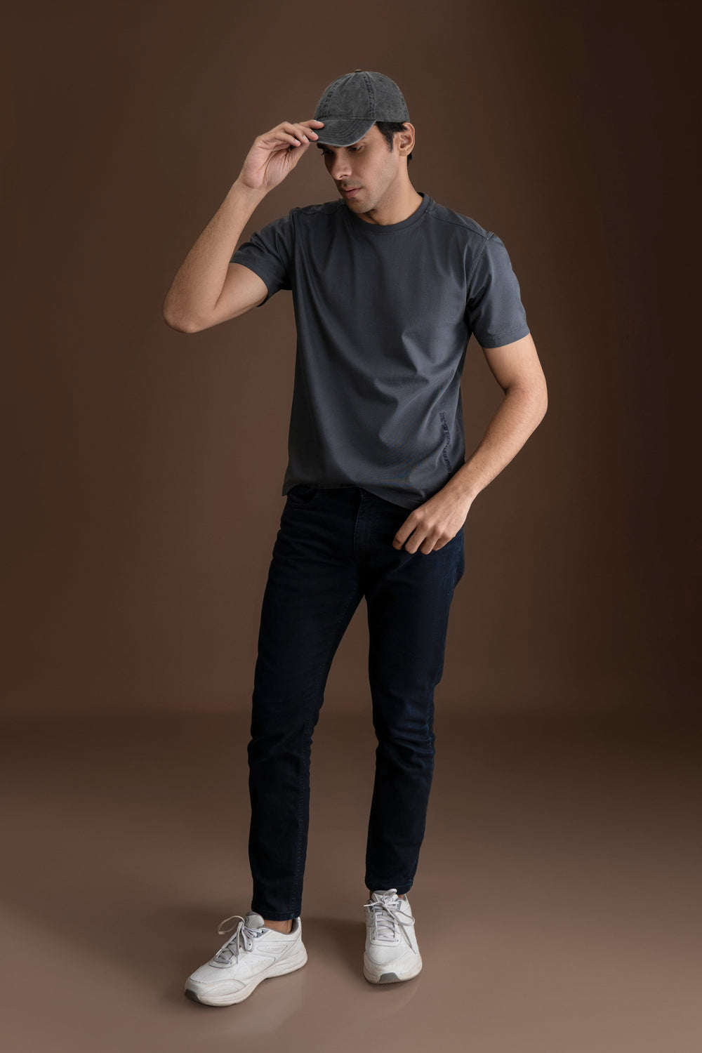 Unique Embroidered Pigment Washed Tee