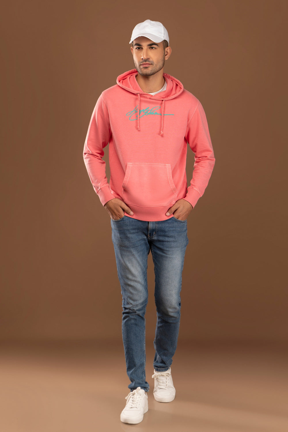 Pullover Cotton Blend Hoodie