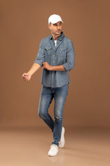 Yarn Dye Crosshatch Cotton Shirt