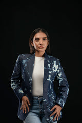 Tie/Dye Denim Blazer