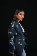 Tie/Dye Denim Blazer