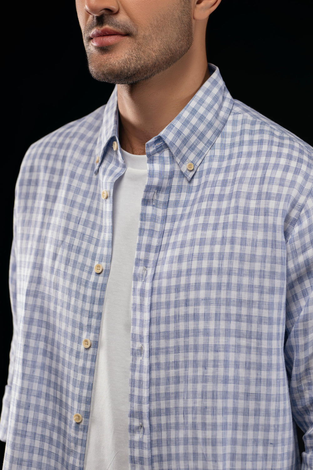 Yarn Dye Cotton Slub Shirt