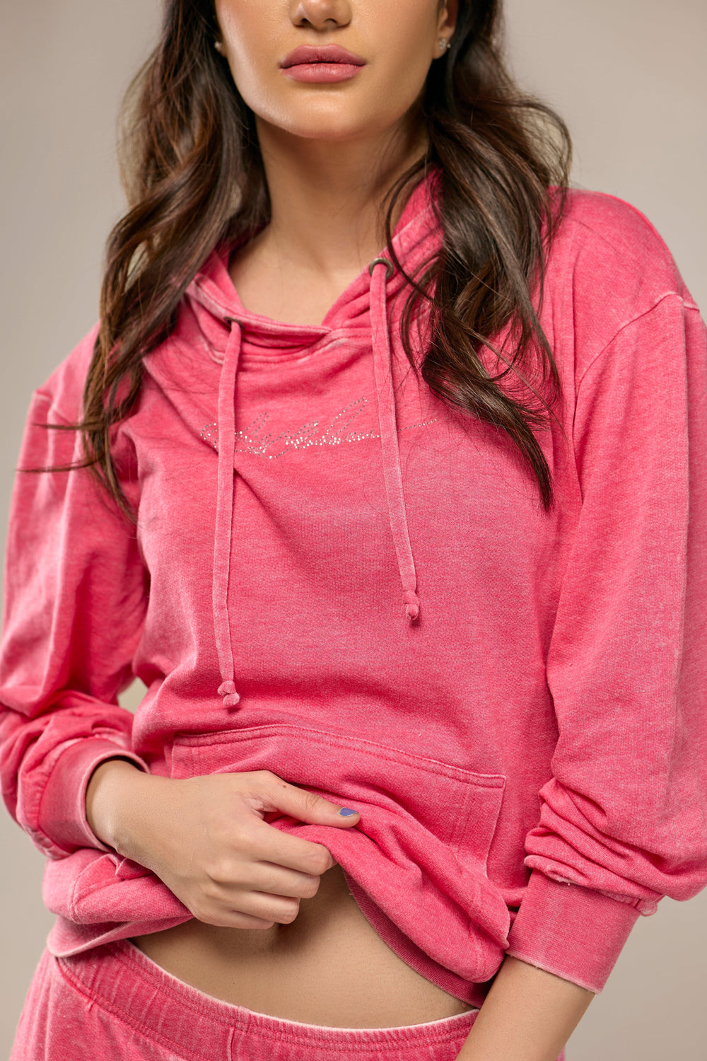 Light Fleece Hoody With Pant Set