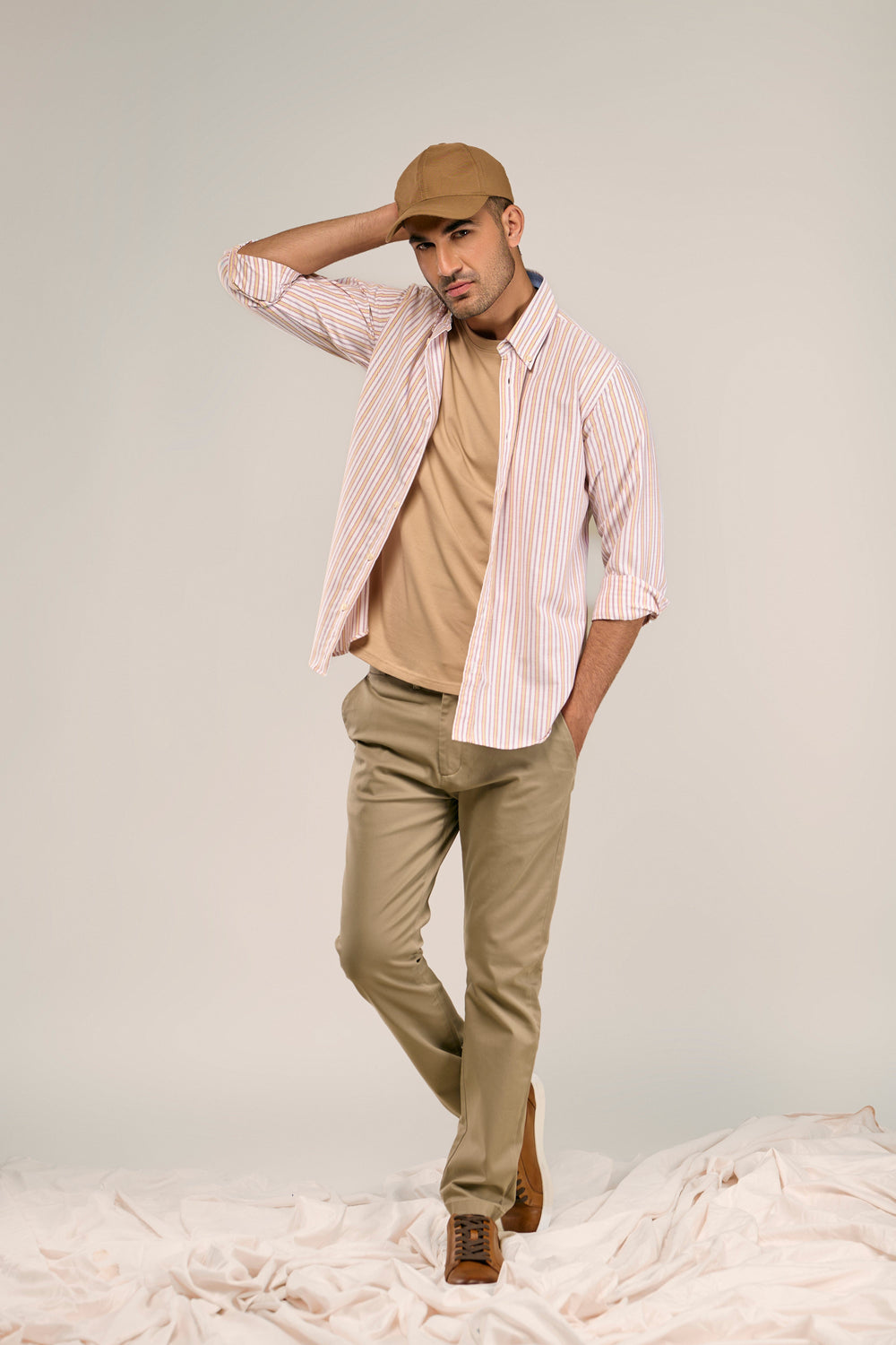 Striped Y/D Poplin Shirt