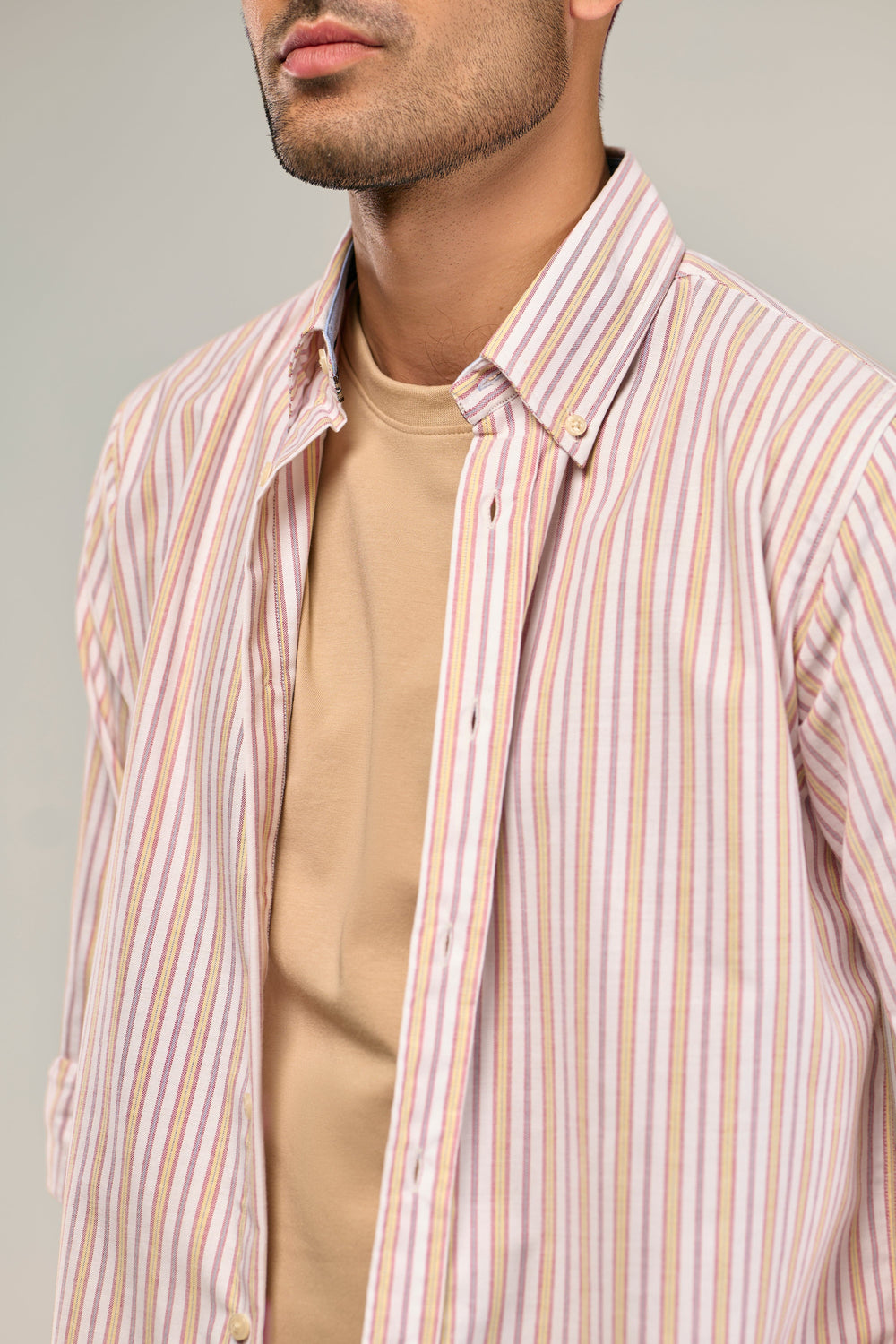 Striped Y/D Poplin Shirt