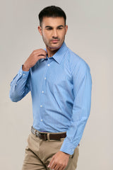 Striped Poplin Dress Shirt