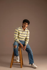 Yarn Dyed Stripe Cotton Rugby