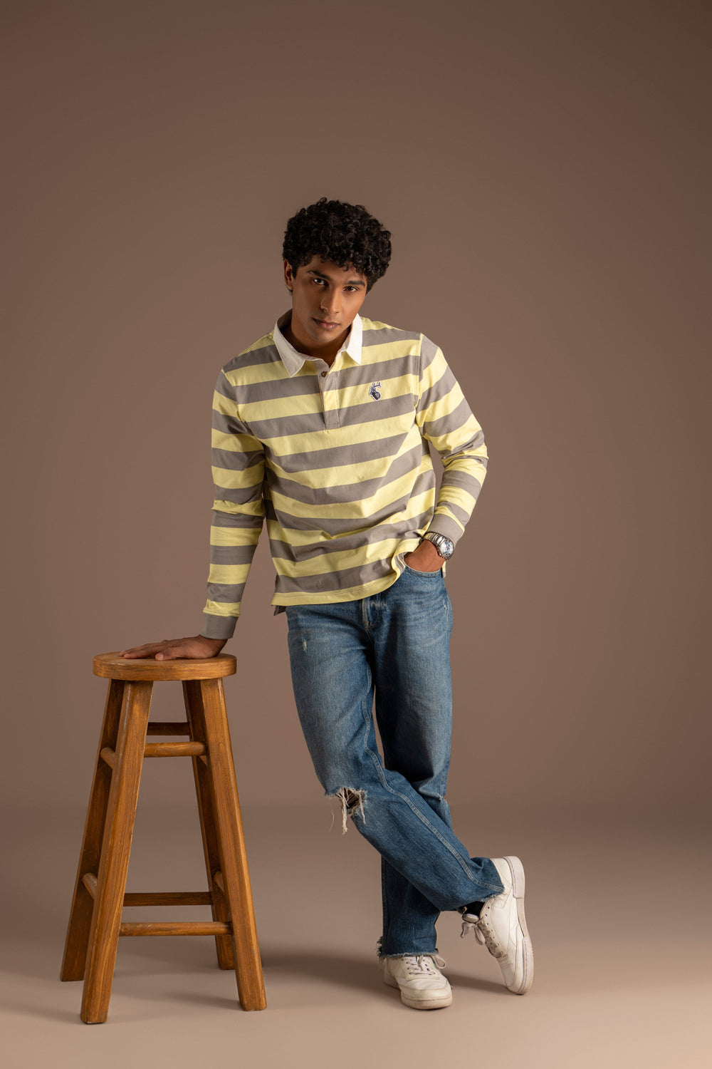 Yarn Dyed Stripe Cotton Rugby