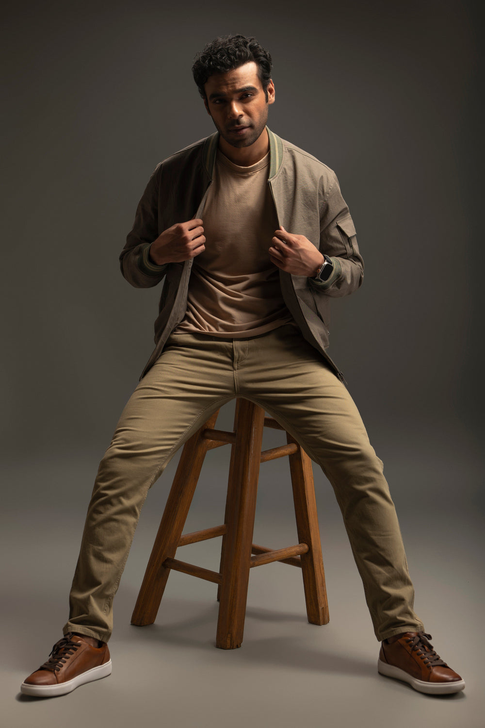 100% Cotton Twill Bomber Jacket