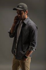 Irregular Stripe Printed Shirt