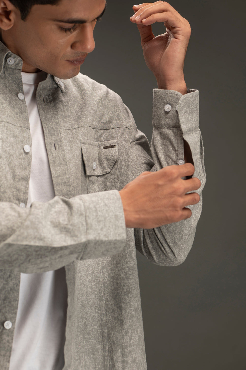 Cargo Pocket Button Down Shirt