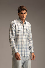 Cotton/Linen Yarn Dyed Shirt