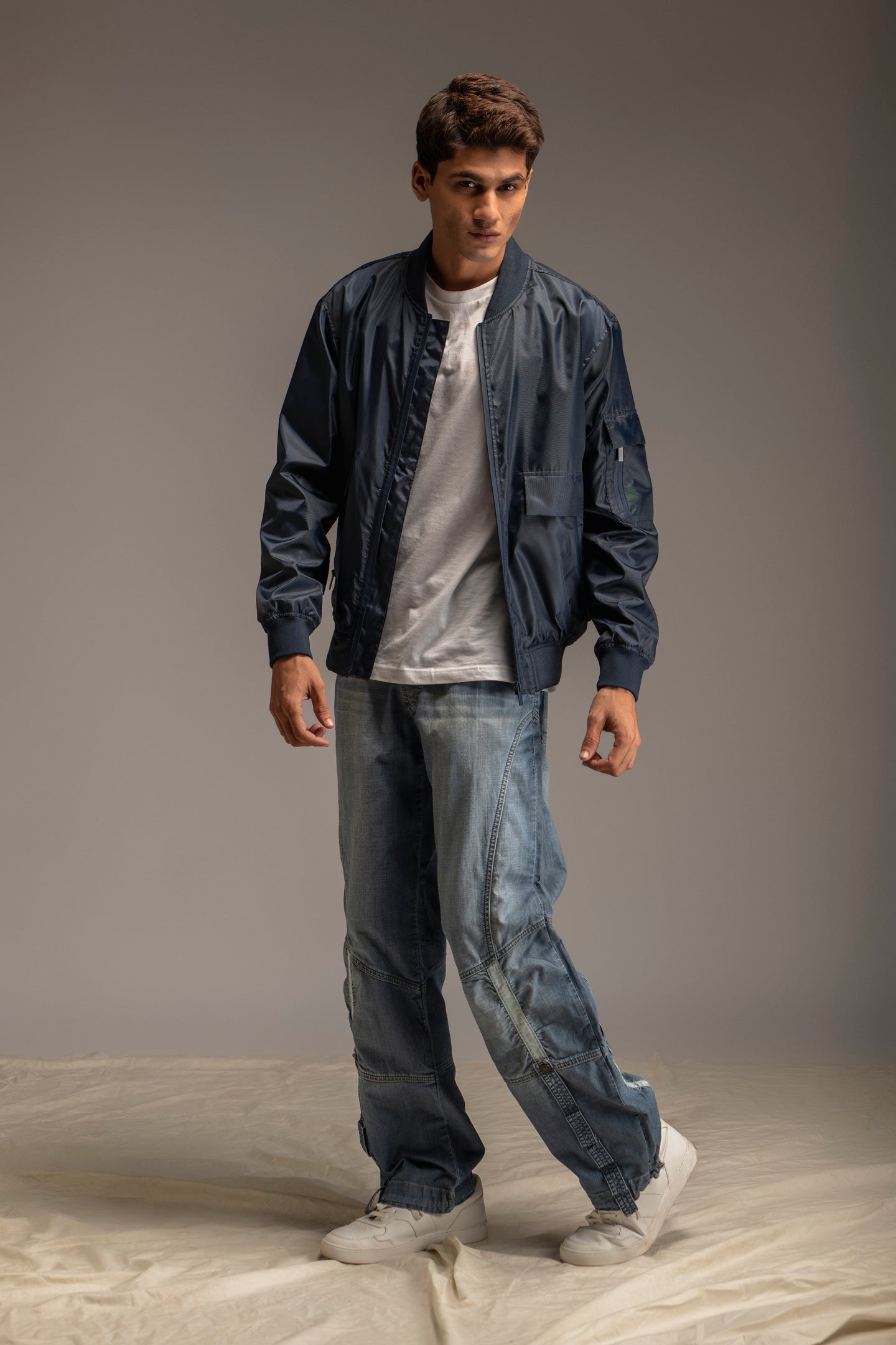 Nylon Bomber Jacket
