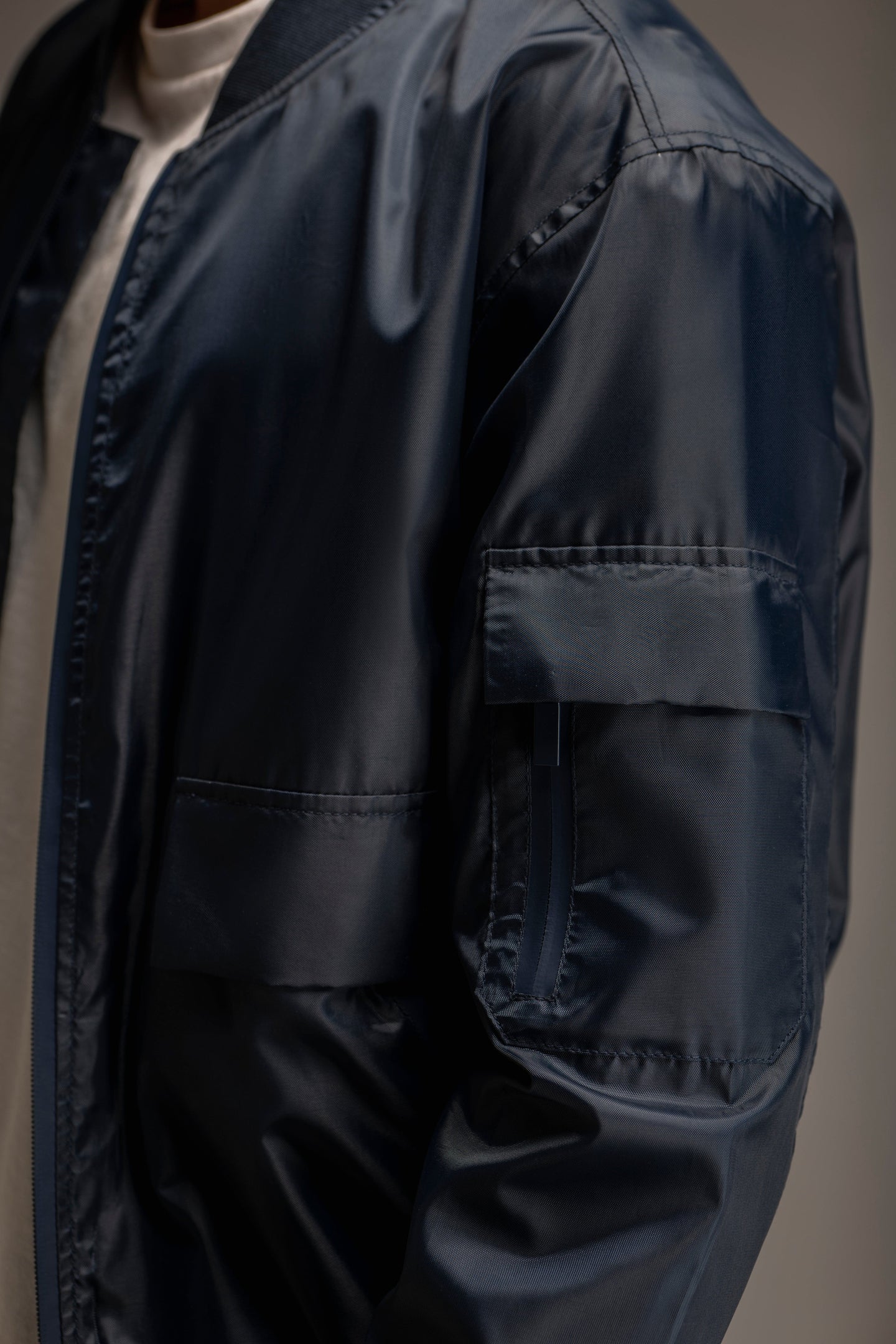 Nylon Bomber Jacket