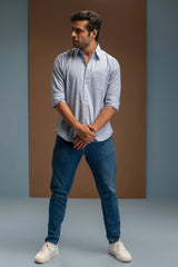 Yarn Dye Cotton Slub Shirt