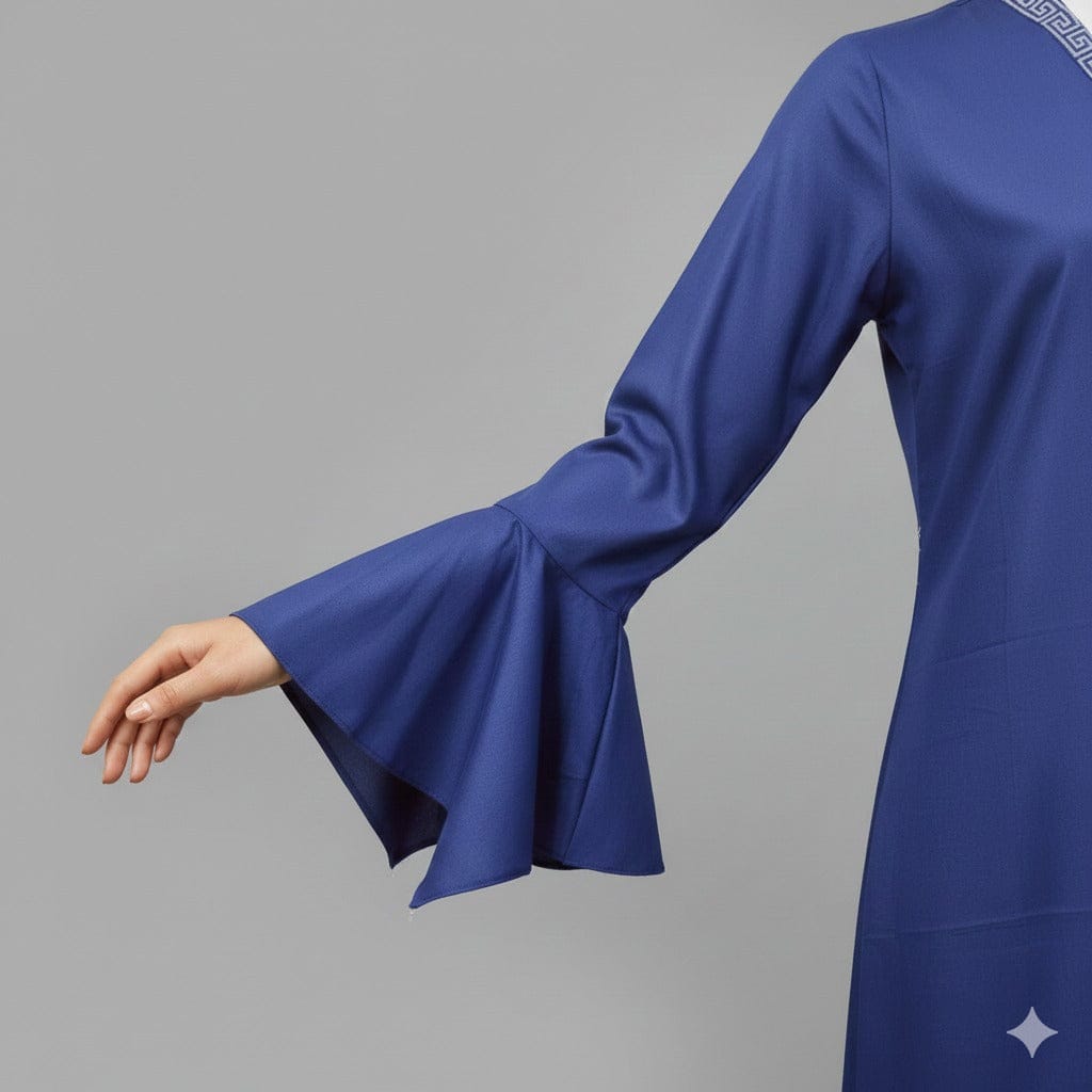 Royal Blue Greek Border Kurta Set