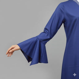 Royal Blue Greek Border Kurta Set