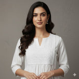 Classic White Kurta Set