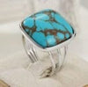 Vintage Synthesis Turquoise Copper Ring
