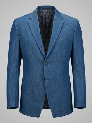 Classic Blue Tencel Blazer