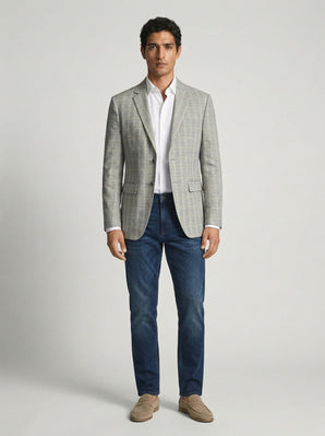 Textured Linen Blazer