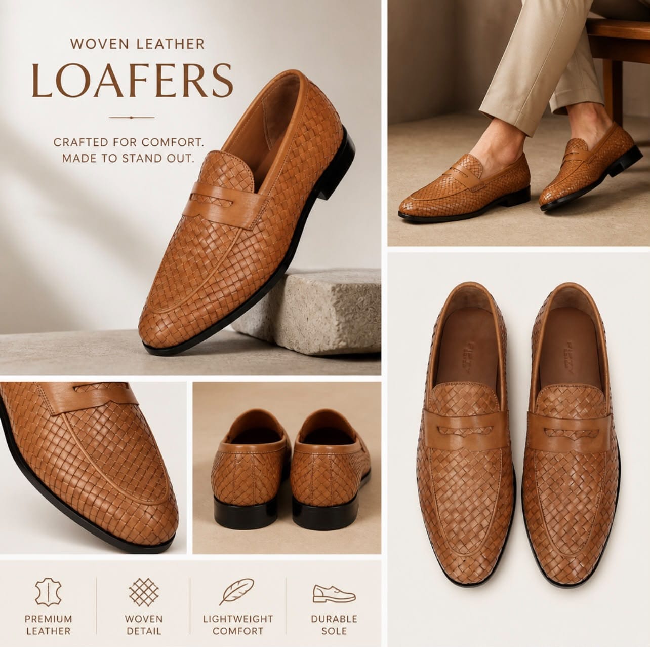 Real Leather Loafers