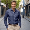 Grey Rain Drop Tencil Shirt Denim