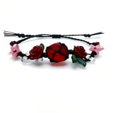 Bohemian Rose Bead Bracelet