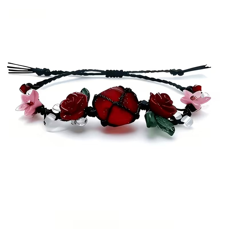 Bohemian Rose Bead Bracelet