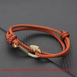 Men’s Vintage Fish Hook & Anchor Bracelet