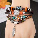 Retro Butterfly Star & Moon Layered Bracelet