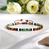 Tiger Eye & African Turquoise Bracelet