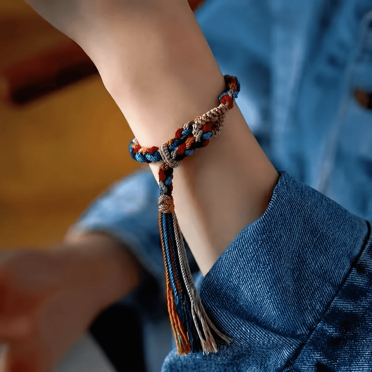 Tibetan-Style Adjustable Protective Bracelet