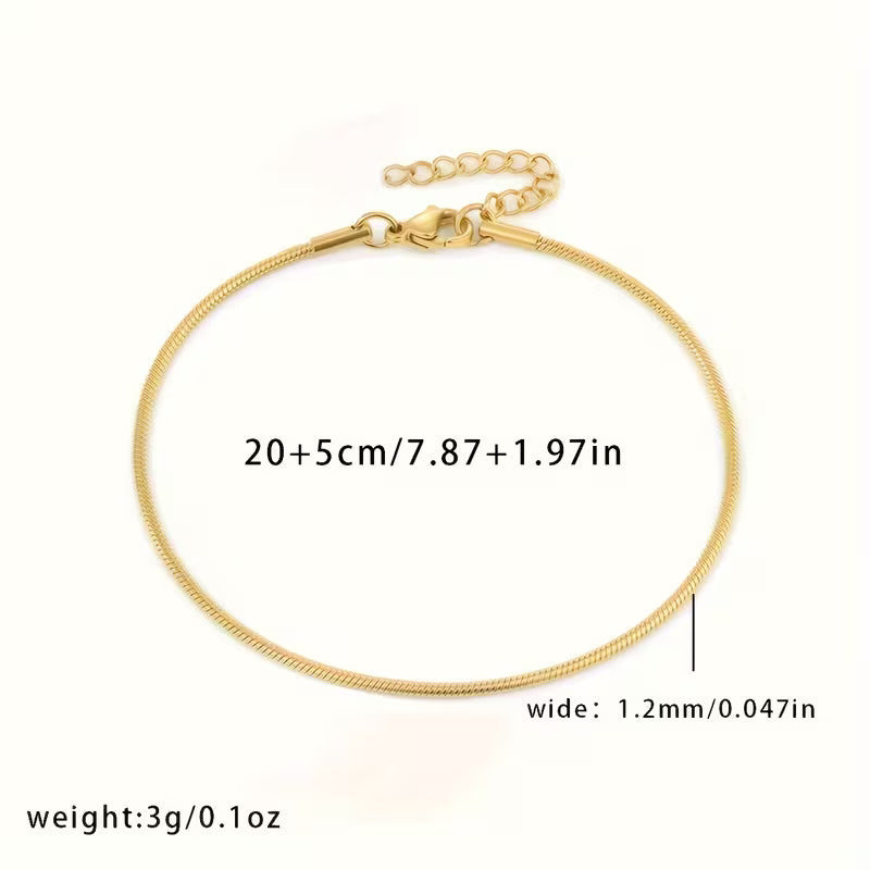 Elegant Stainless Steel Anklet for Women