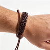 Vintage Braided Faux Leather Bracelet