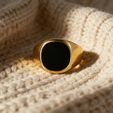Minimalist Enamel Copper Fashion Ring