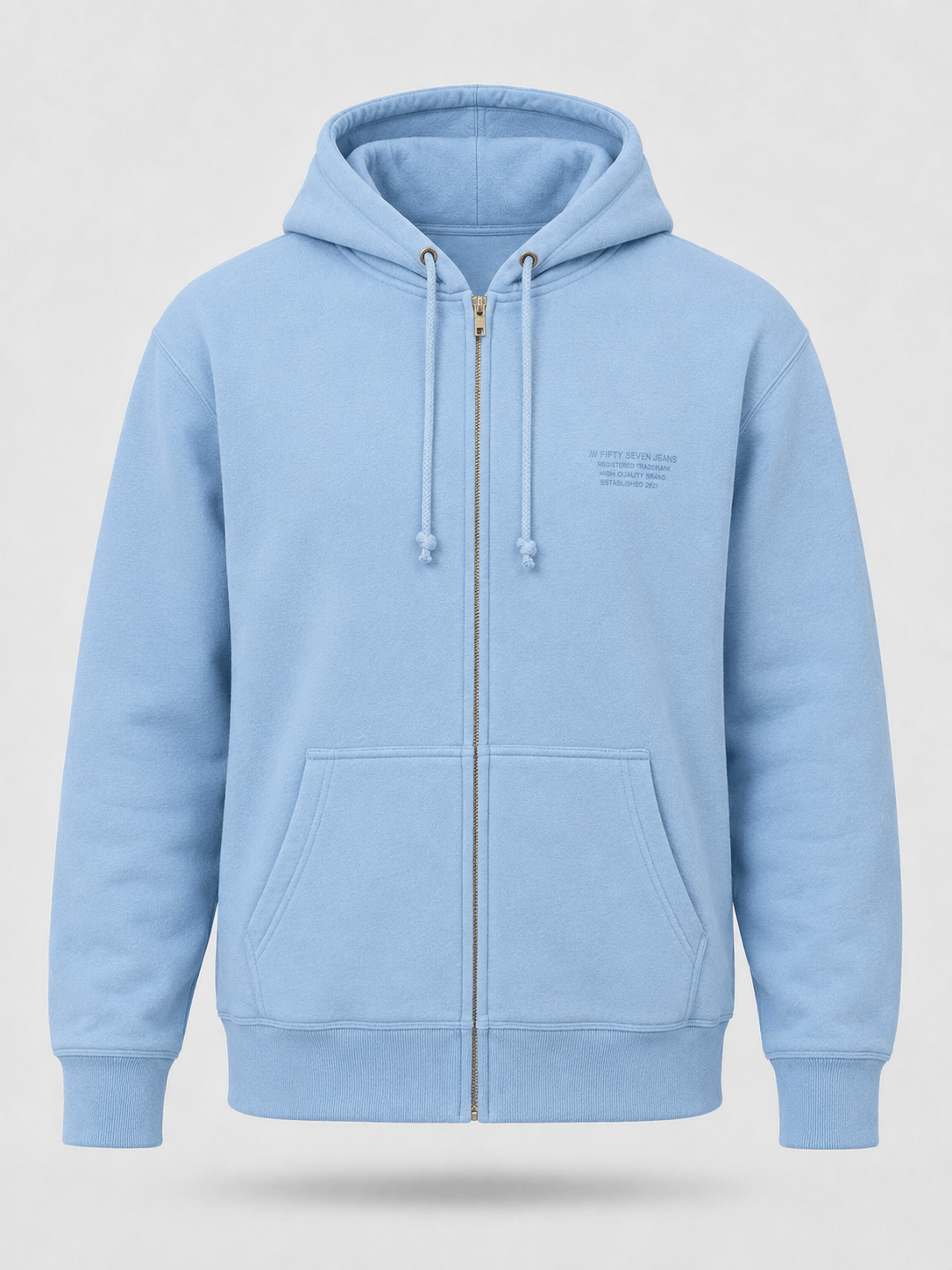 Heavy Zip Front Hoodie
