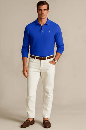 Bamboo long Sleeves Polo