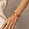 Women’s Vintage Openwork Metal Bangle
