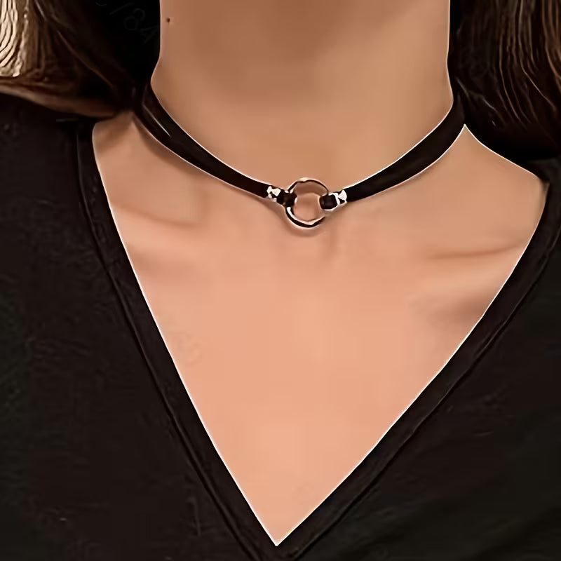 Adjustable Layered Velvet Gothic Choker