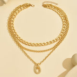 Hip-Hop Multi-Layer Chain Necklace