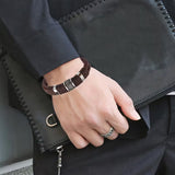 Retro Brown Multi-Layer Leather Bracelet