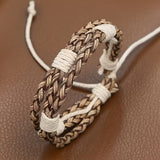 Vintage Unisex PU Leather Braided Bracelet