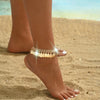 Vintage-Inspired Golden Tassel Anklet