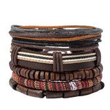 5PCS Ethnic Handwoven Boho Bracelet Set